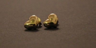 Brinco Coração Dourado - 011