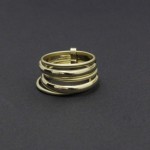 Anel Alianças Dourado – 013